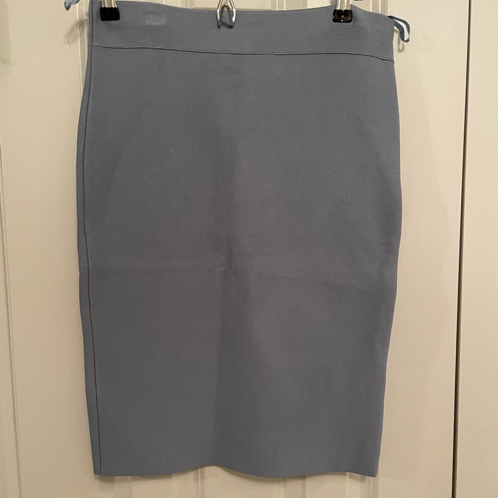 BCBG MaxAzria Bandage Skirt in Blue Size L